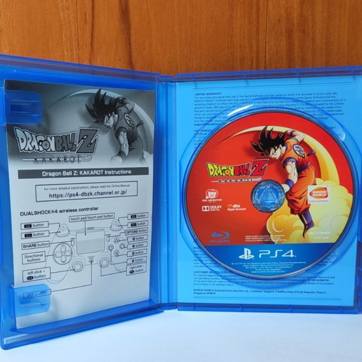 Dragon Ball Z Kakarot PS4 Kaset Dragonball Playstation PS 4 5 Dragonballz Bal Ballz CD BD Game Games Ps4 Ps5 Kakarots Goku Region 3 Asia reg xenoverse 2 xv fighter z super saiyan goku frieza vegeta vigeta