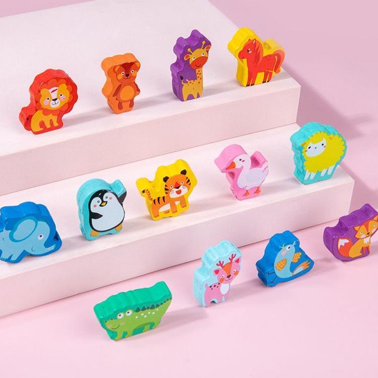 9 in 1 puzzle matching board / montesori puzzle / 9in1 puzzle board / mainan abc / montessori / 10 i