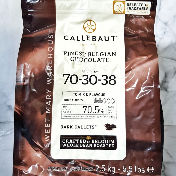 

Ht662D Callebaut 7030 1Kg Dark Extra Bitter Chocolate 70,5% 70% 70-30-38 1Kg Ht5H