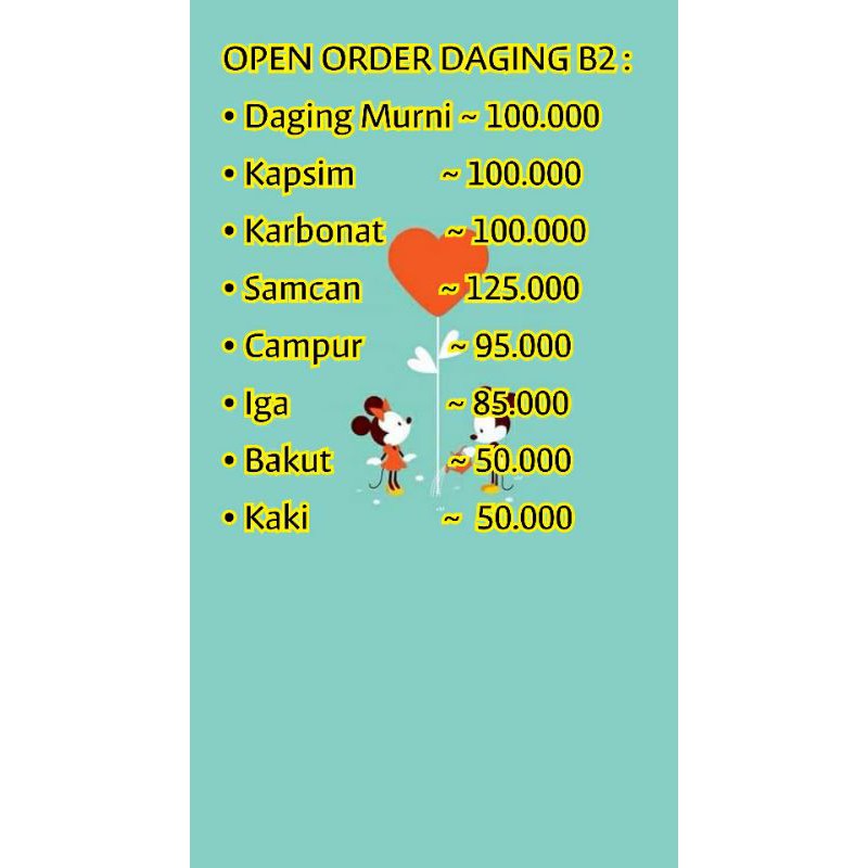 

DAGING BABI SEGAR 1KG