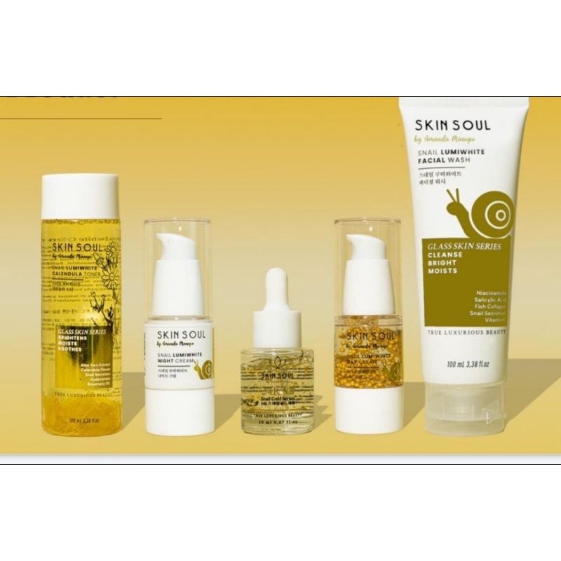 Ready Paket Wajah Skincare Lengkap Skinsoul by Amanda Manopo 100% ampuh dan Ori