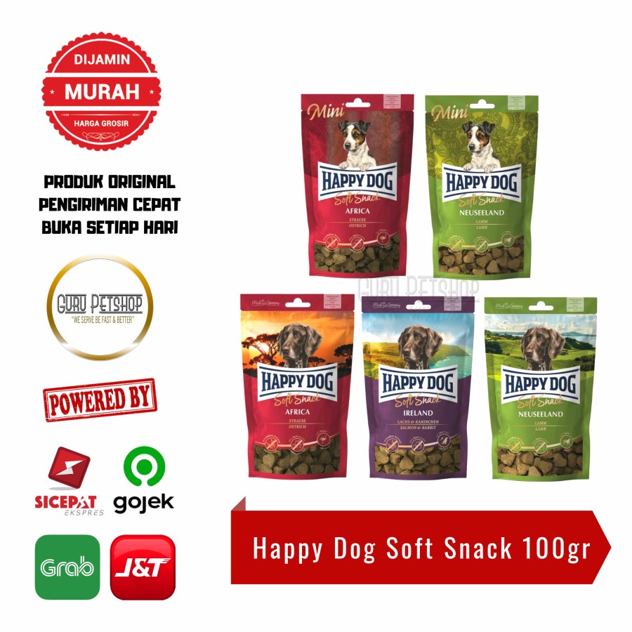 Happy Dog Soft Snack 100gr Mini Snack Sensible Snack Camilan Anjing