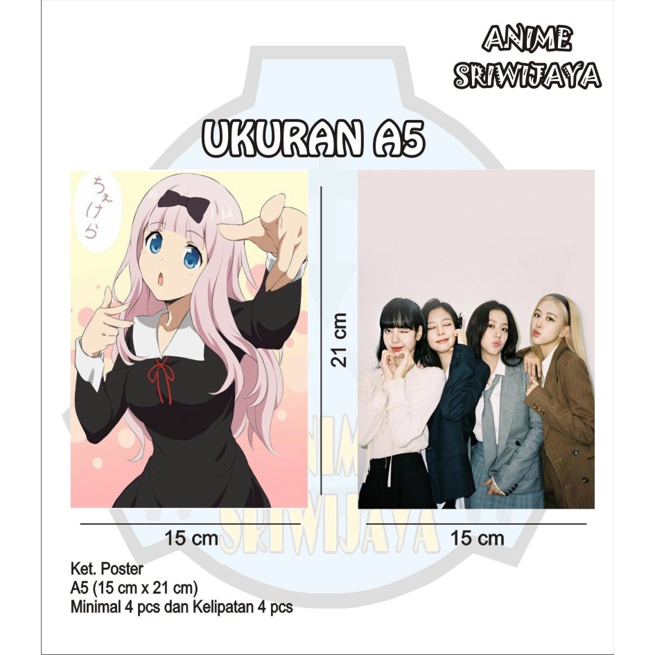 Poster Anime KPOP Pemain Bola Idol Murah Bebas Custom-A5