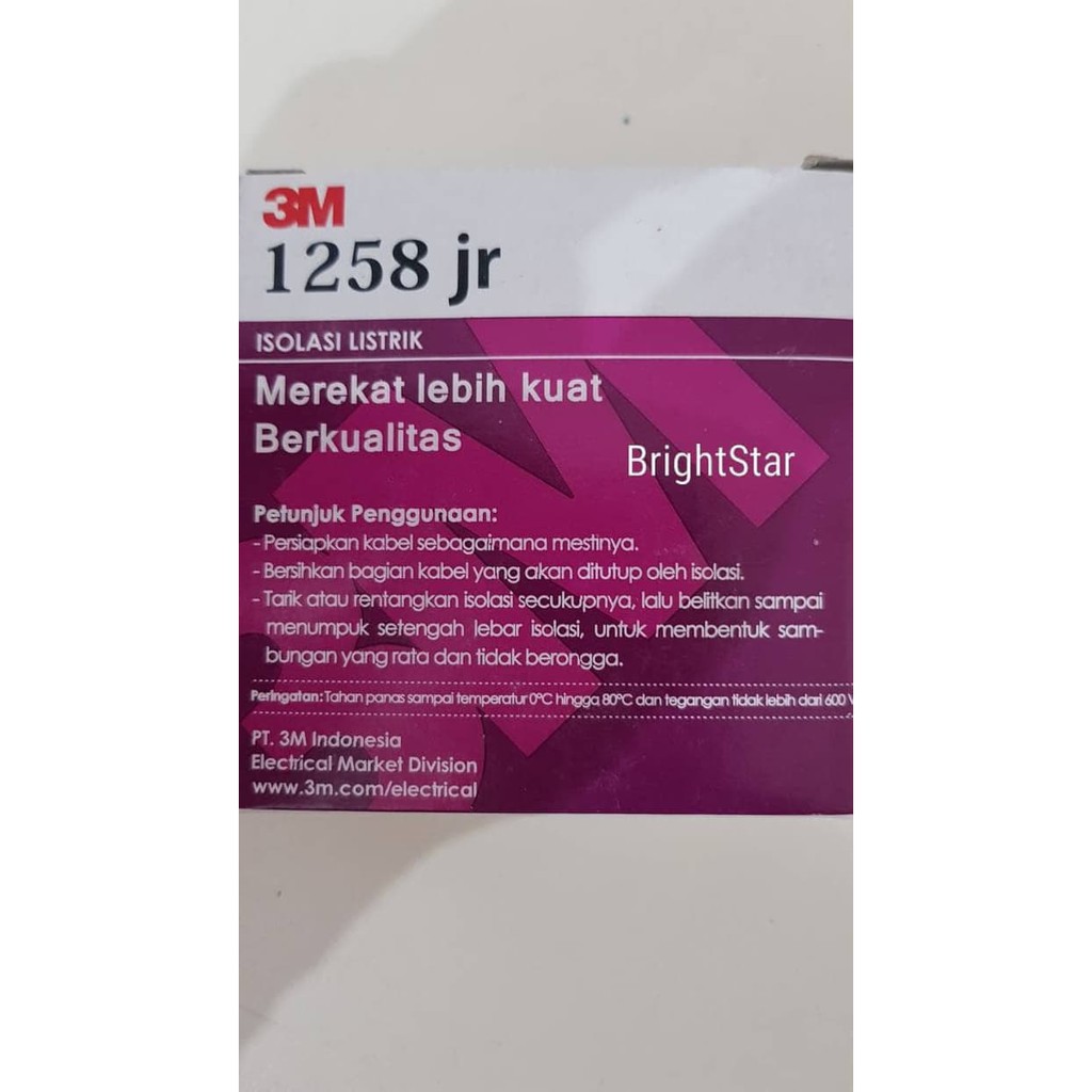 3M 1258 Jr Isolasi Listrik (Electrical Tape)