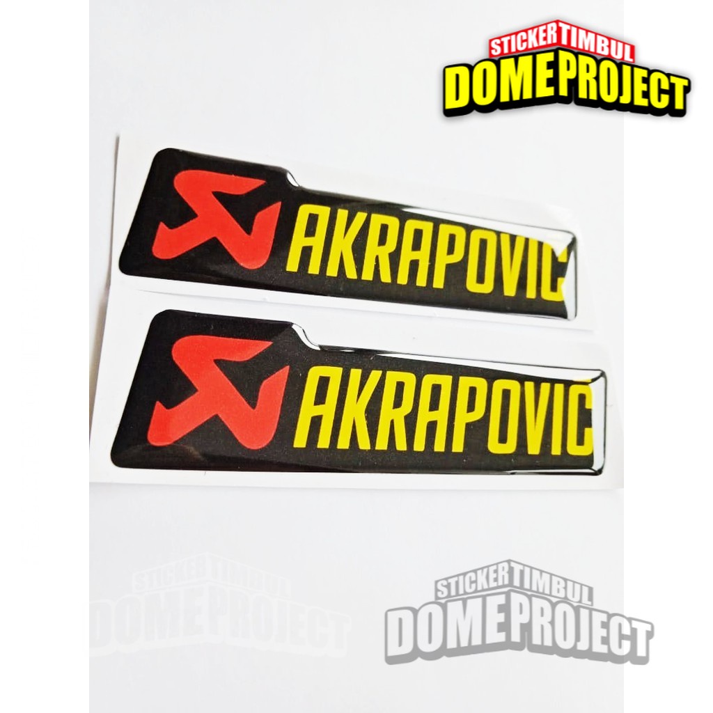 AKRAPOVIC STIKER MOTOR EMBLEM LENTUR AKSESORIS SEPEDA MOTOR