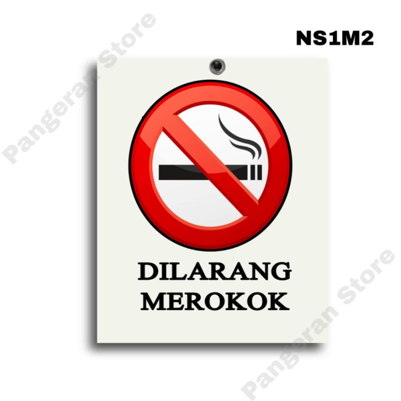 Hiasan Gantungan dinding warning no smoking dilarang merokok