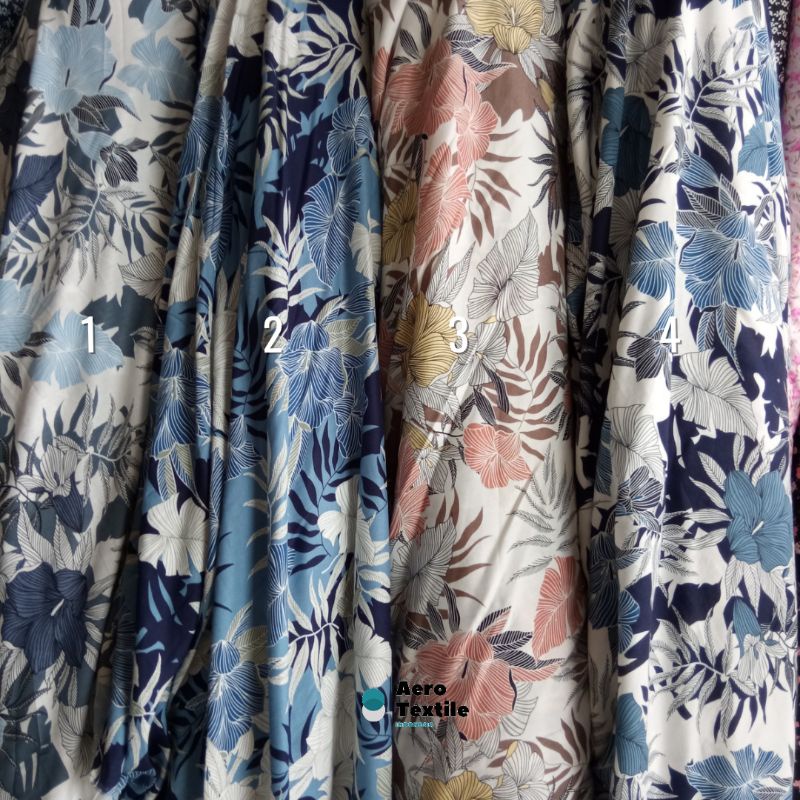 Kain Rayon Motif / Rayon Motif / Kain Rayon / Kain Monstera / Kain Motif Monstera /  Kain Shaby / Mo