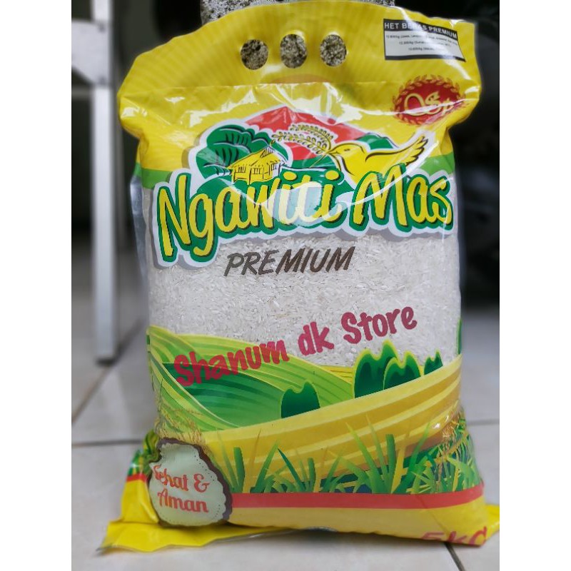 

Beras Pulen Merk NGAWITI MAS 5kg