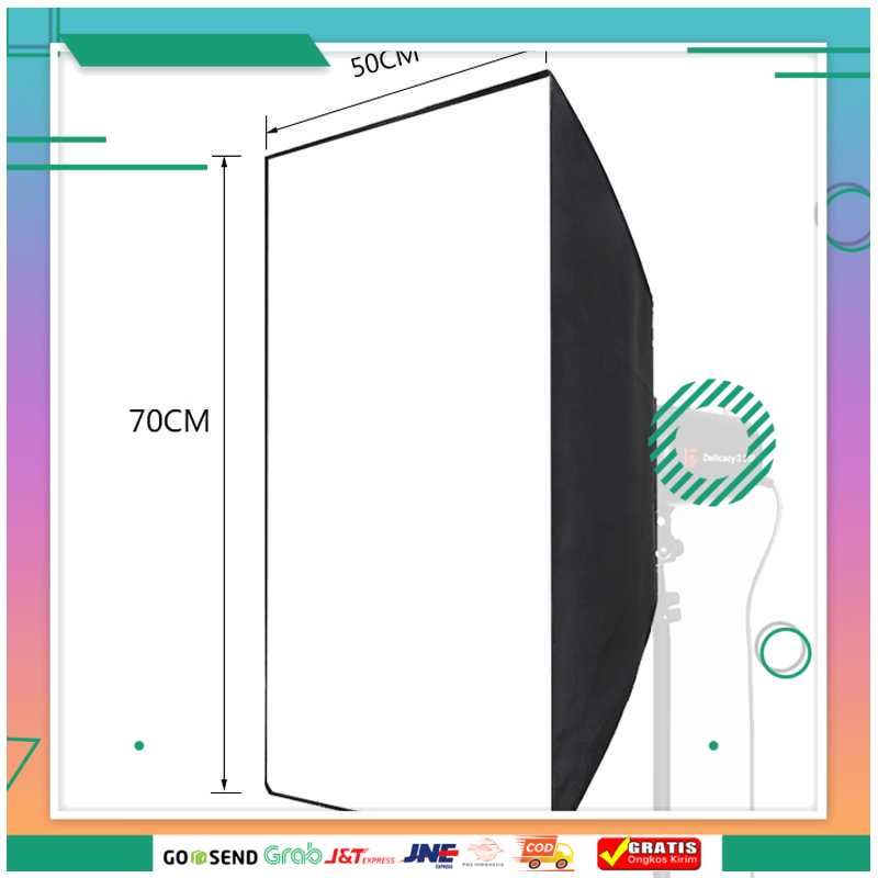 (BISA COD) FTIHSHPSTUDIO Payung Softbox Reflektor 50x70cm Flash Mount - CY50