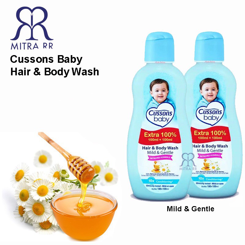 Cussons Baby Hair And Body Wash / Sabun Dan Shampoo Bayi / Sabun Bayi Cair 100+100 ml