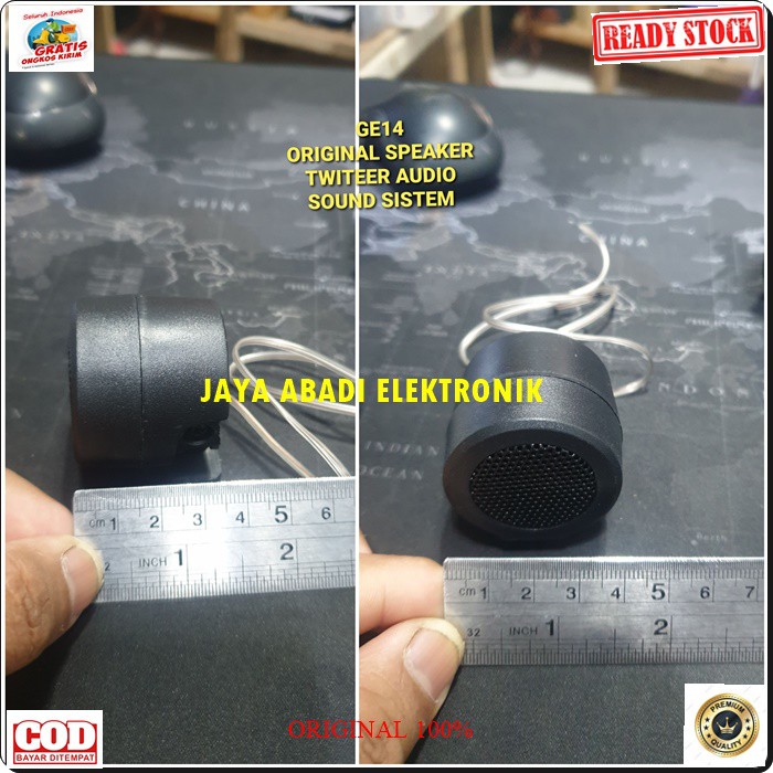 G14 Original speaker mini twiter tweeter audio sound sistem system suround surround piezo super pasif Mobil motor treble karaoke dome airrow digital auto vokal vocal coil booster G14  Harga 2pcs BISA DI SEGALA JENIS AUDIO  Frequency response 4Khz-20Khz Im