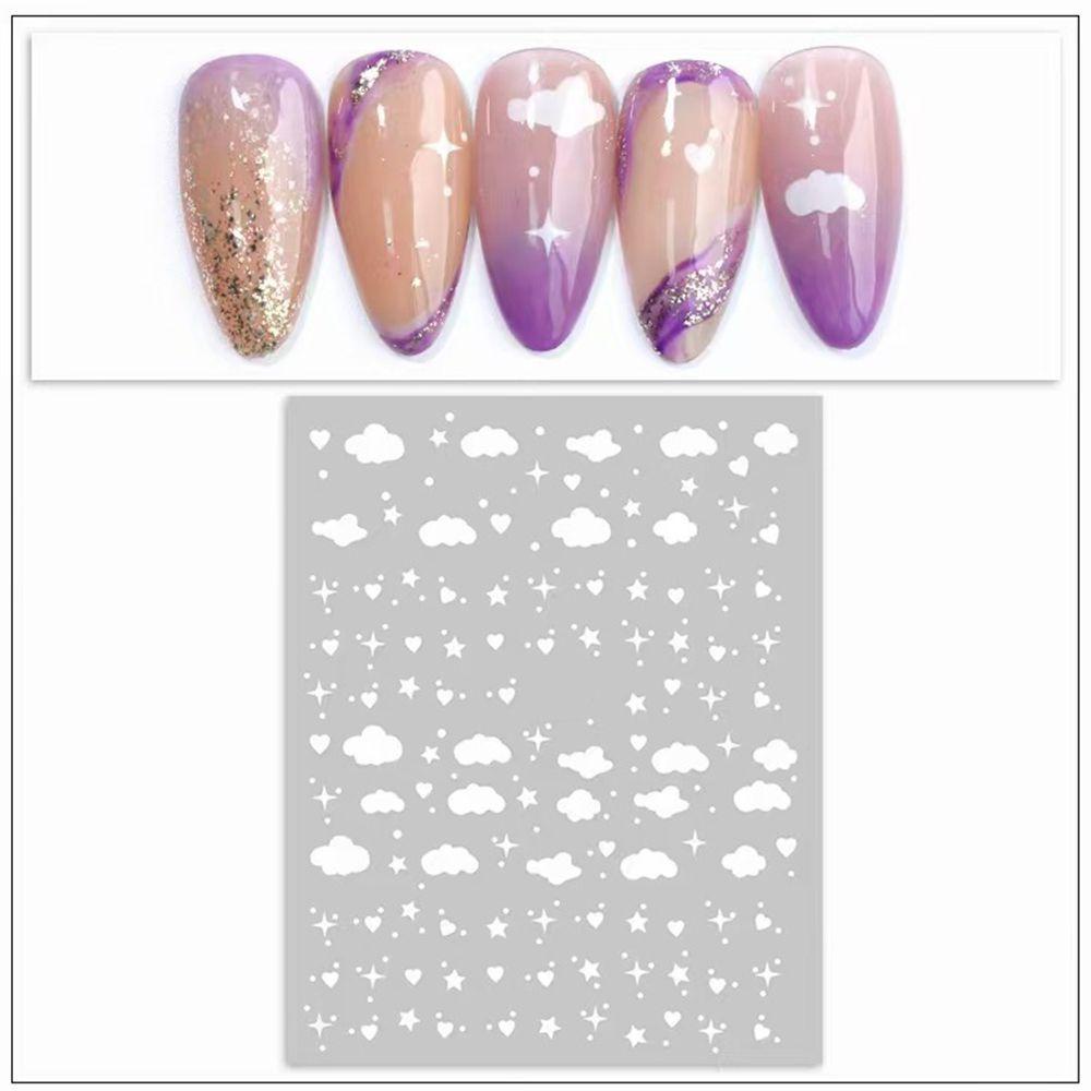 R-flower 1lembar Stiker Nail Art DIY Kuku Kecantikan Aksesoris Kuku Nail Art Dekorasi