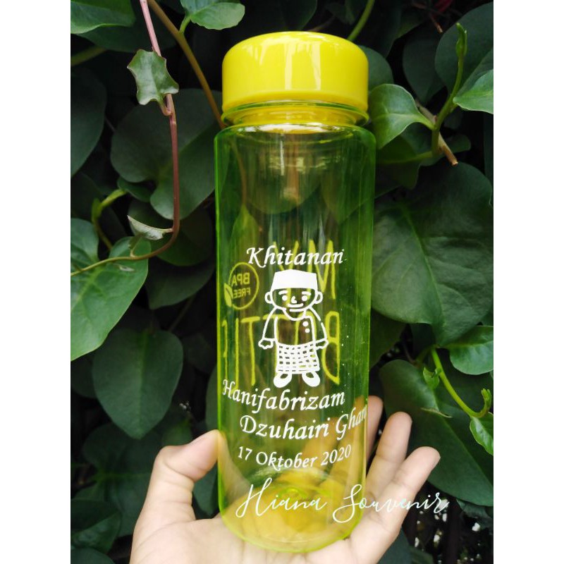 Botol Bulat POLOS / MY bottle Kotak Kemas blacu