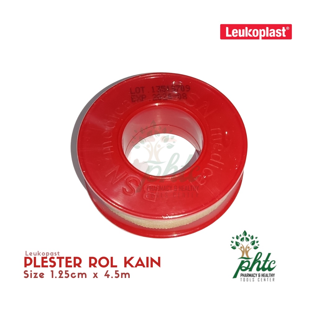 LEUKOPLAST Plester Coklat 1,25cm X 4,5m l Plaster Roll Kain Coklat Leukoplas 1,25cm x 4.5m