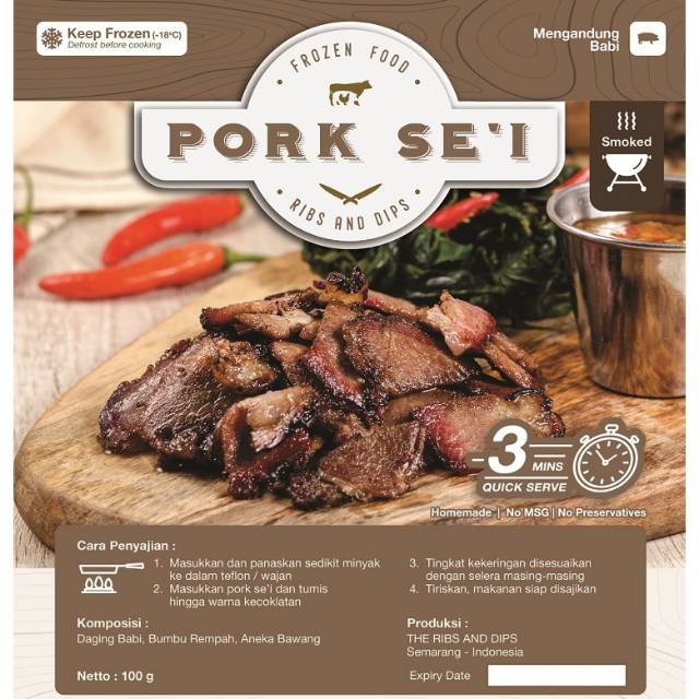 

Homemade Smoked Pork Se'i 100gr