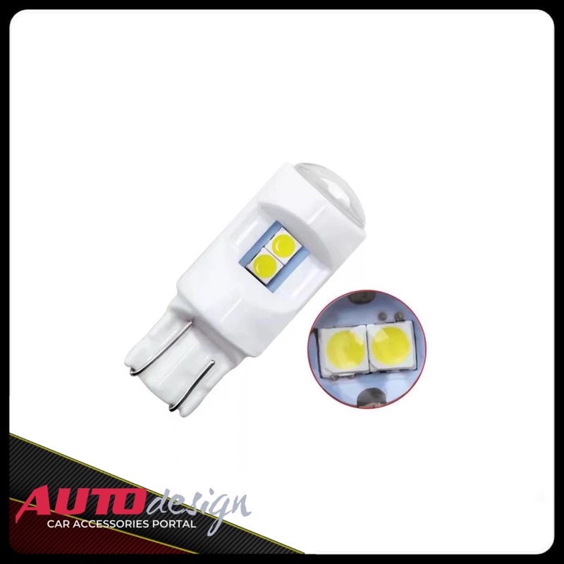 Lampu Led T10 W5W Mobil Motor Chip 3030 - 6 Mata Lensa Cembung Ceramic Super Bright