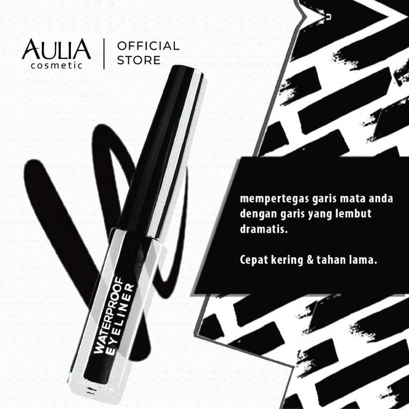 Aulia Waterproof Eyeliner/Eyeliner Aulia/100% Original