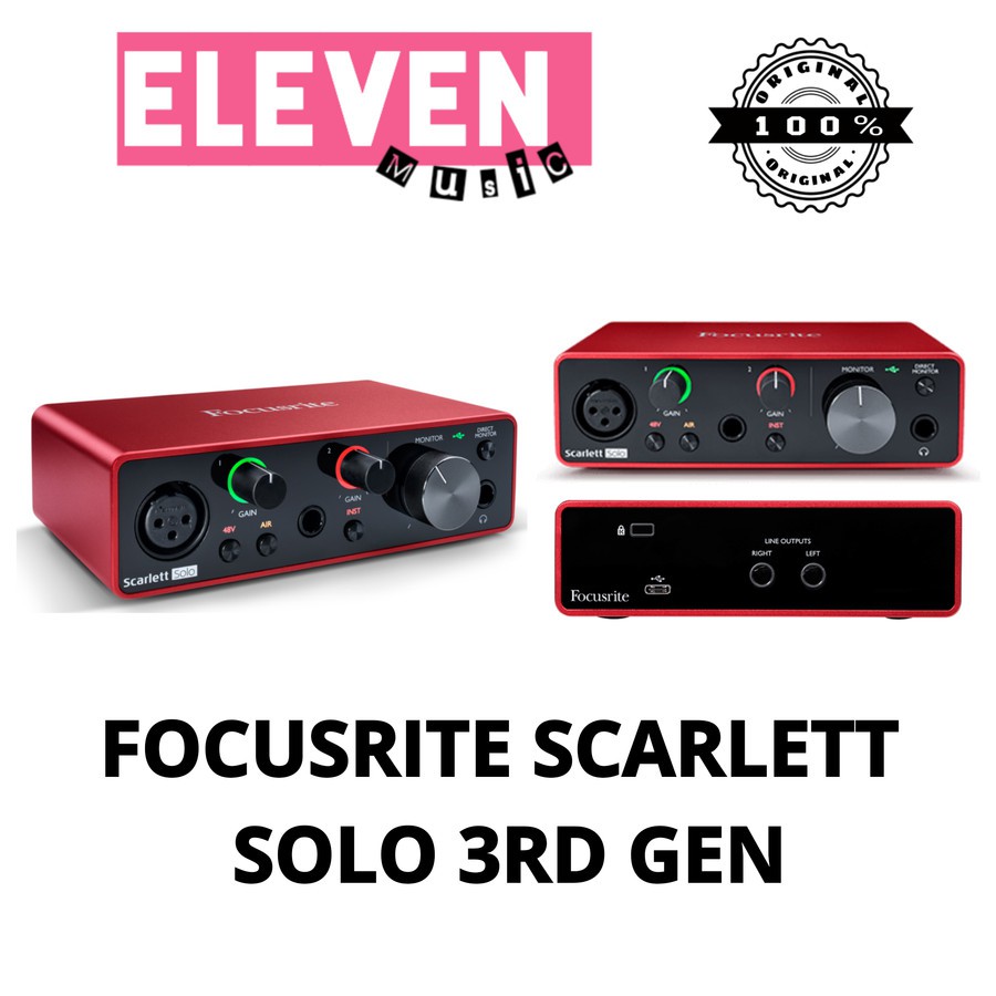 Внешняя звуковая карта focusrite scarlett solo 3rd