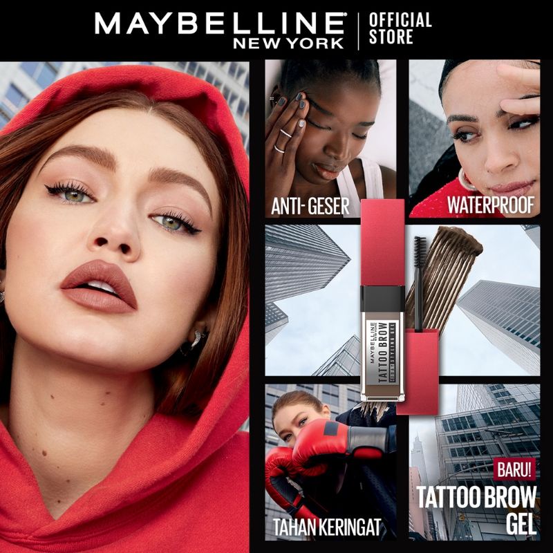 ❤ jselectiv ❤ MAYBELLINE TATTOO BROW STYLING GEL | Maskara Alis Maybelline Tahan 3hari