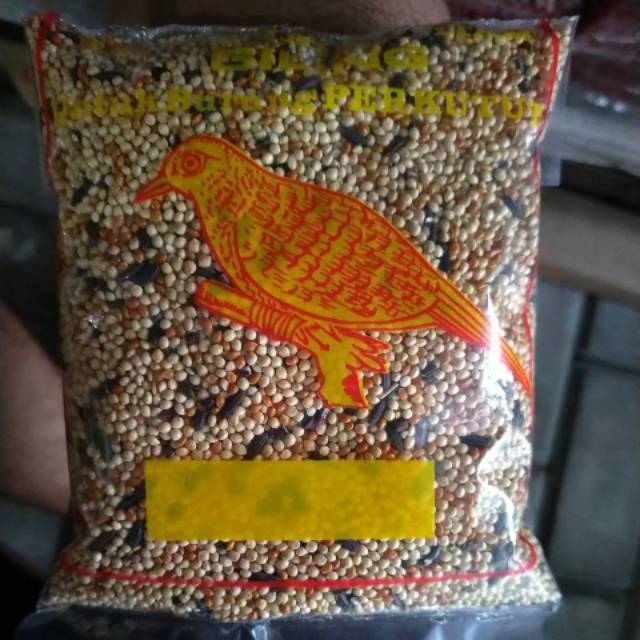 Pakan burung perkutut millet campur 1kg.