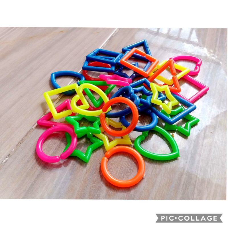 Mainan Edukasi Anak - Aneka Meronce Lego Creatif Mainan Anak perempuan laki Anak Bayi - edukatif-Geometri