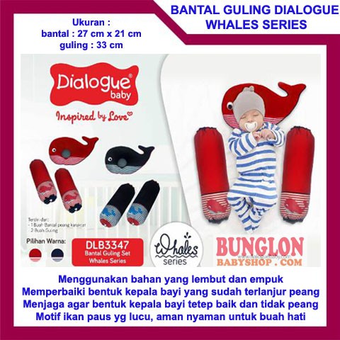 Dialogue Bantal Guling Whales Series - Bantal Guling Bayi  DLB3347