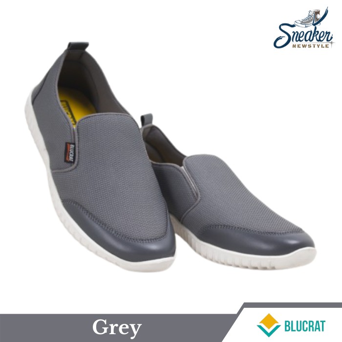 Sepatu Sneakers Slip On Pria BNS Frieza Anti Slip Size 39-43 SNK0290-Grey