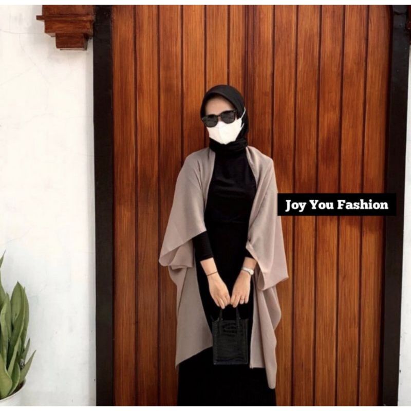 FIRLY CARDIGAN OUTER SCARF CERUTY