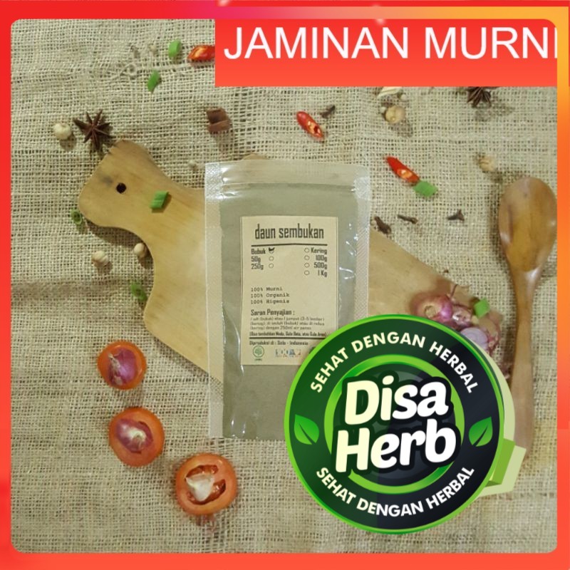 

DAUN SEMBUKAN BUBUK 100 GRAM - Paederia Foetida - MURNI - JSR - REMPAH
