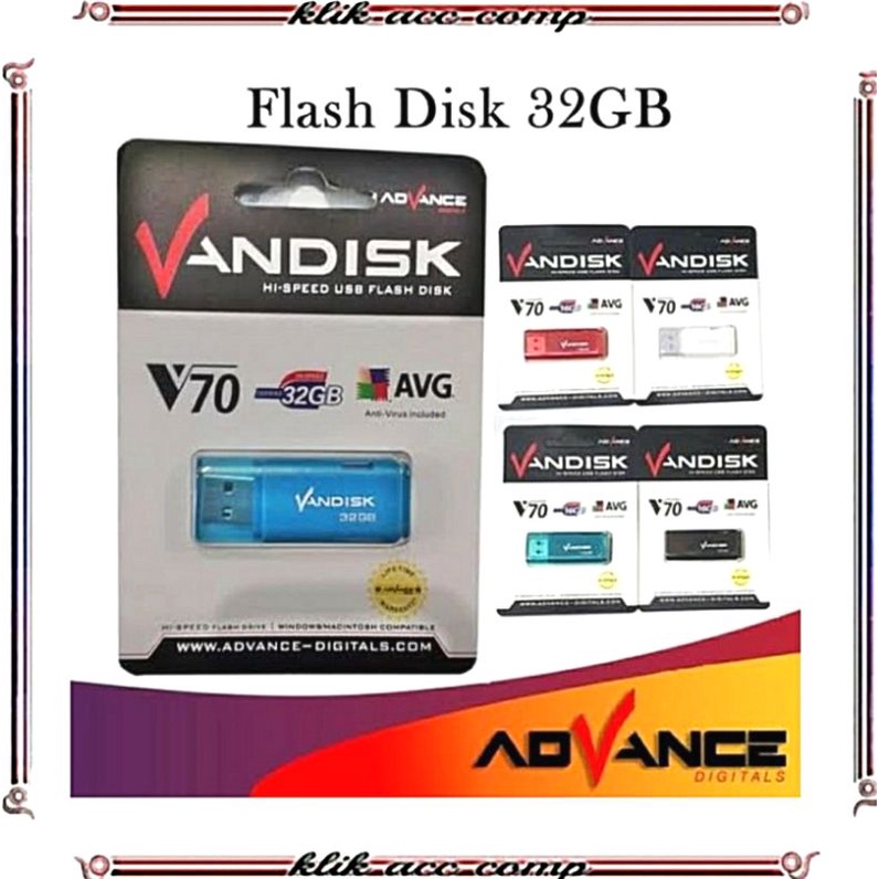 Flashdisk Vandisk 32gb Model V70 Original