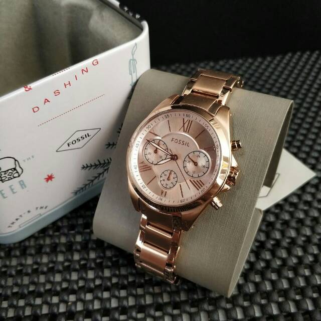 Jam Tangan Fossil BQ3036 / jam tangan fossil Modern Courier Rose Gold
