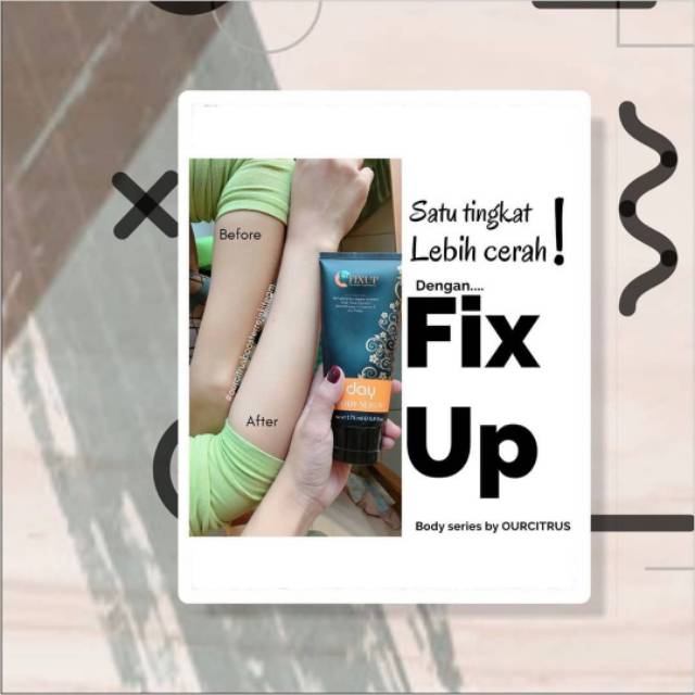 [1 paket ] body lotion pemutih kulit - FIXUP BODY SERUM