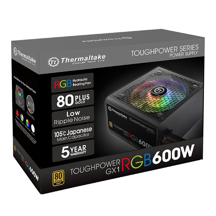 Thermaltake Power Supply Toughpower GX1 RGB 600W Gold