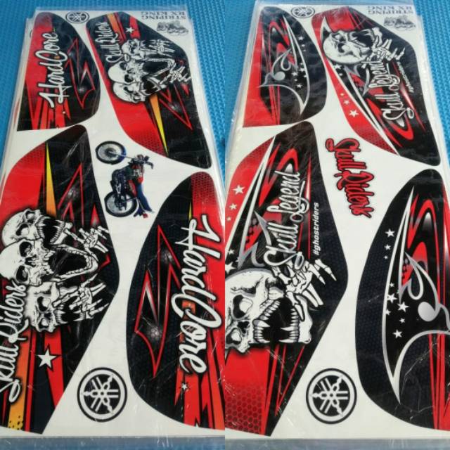 Striping Sticker Lis Motor Variasi Rx King Tengkorak