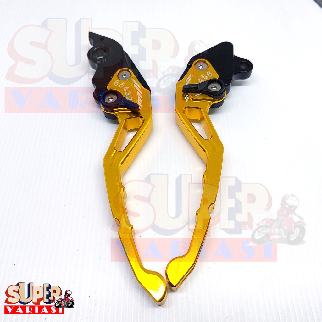 HANDLE SATU SET VARIO 150 /125 NEW LED BEAT DELUX NEW BEAT STREET SCOOPY RING 12 KIRI KANAN GOLD
