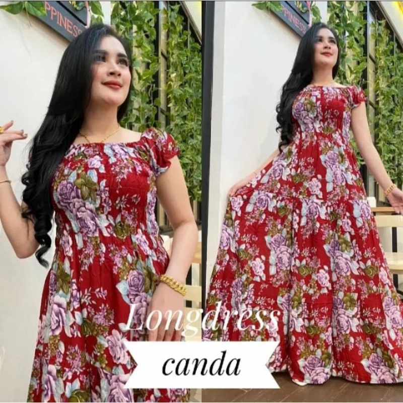 CANDA LONG DRESS/DASTER BALI/RAYON ADEM