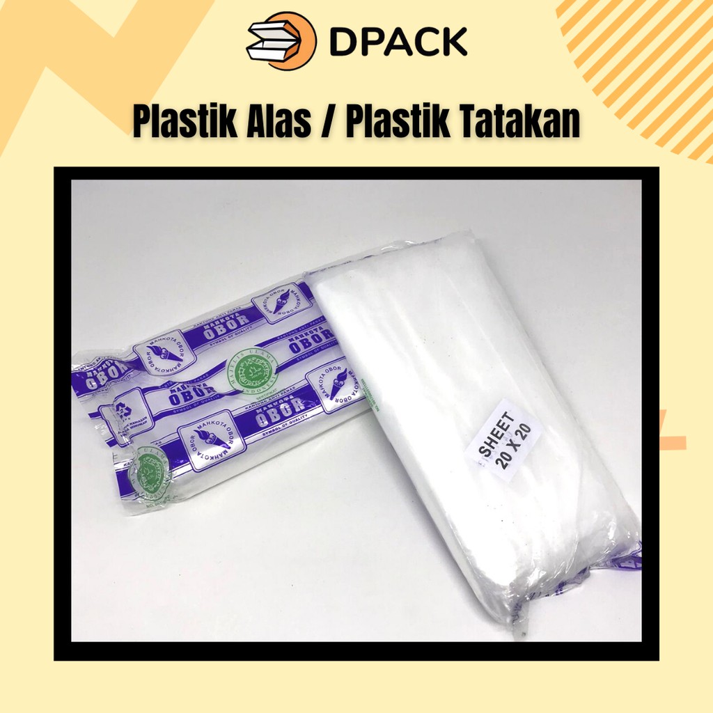 Plastik Anti Panas|Plastik Alas / Tatakan (Sheet) Merk Obor -20x20 cm