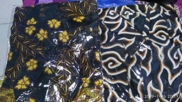 Bswart Batik Hrb026 Kenongo Hem Pendek Padi Pekalongan M L Xl Batik Pria Murah Modern Grosir