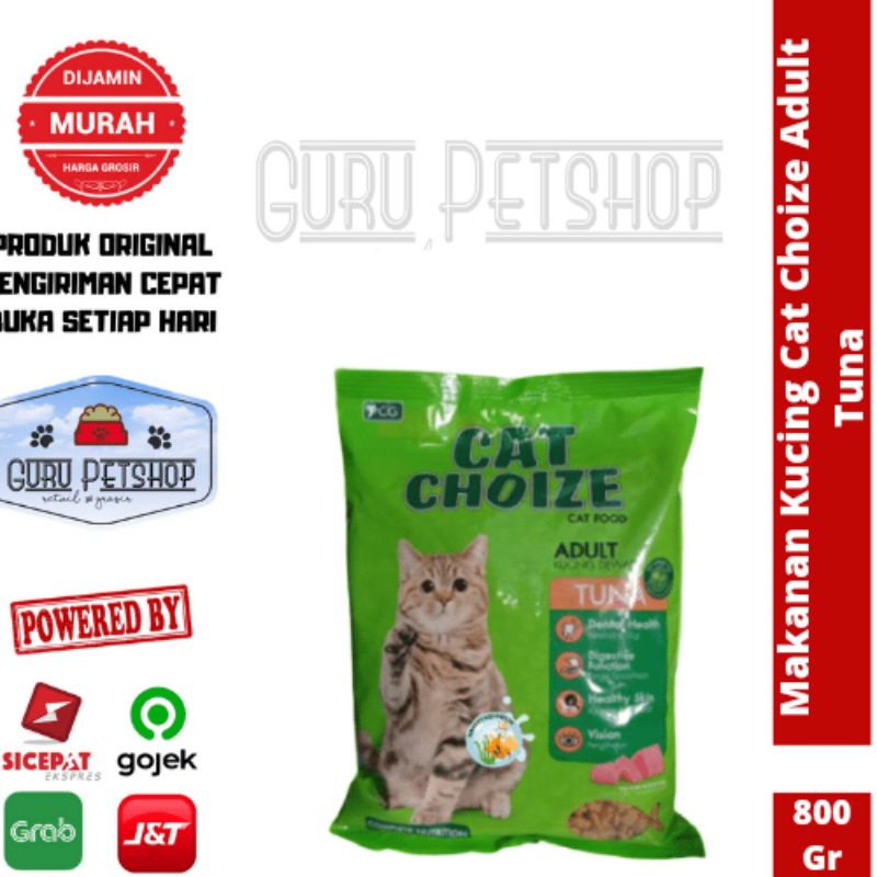 Makanan Kucing Cat Choize Adult Tuna 800gr / Makanan Kucing Murah