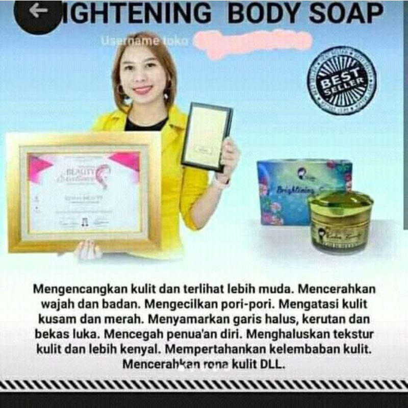 {NEW PACK}SABUN KEDAS BEAUTY / BRIGHTENING SOAP ORIGINAL 100% BPOM