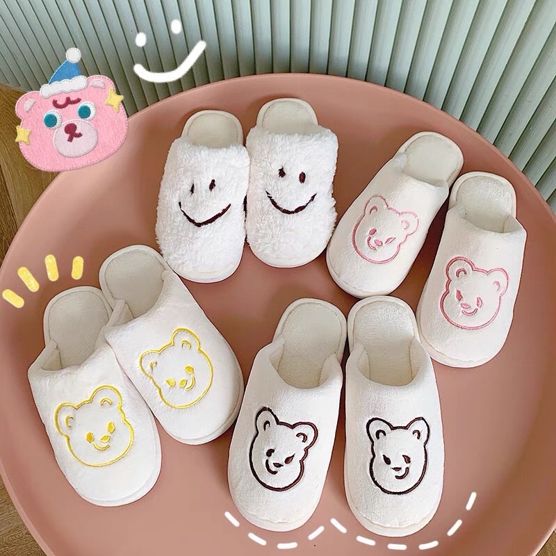 SANDAL BULU INDOOR RUMAH PREMIUM KOREA / CUTE BUNNY SLIPPERS / CUTE KOALA SLIPPERS / CUTE SMILEY POODLE BEAR SLIPPERS / SANDEL SANTAI RUMAH / SANDAL AESTHETIC / SANDAL LUCU / SANDAL BULU