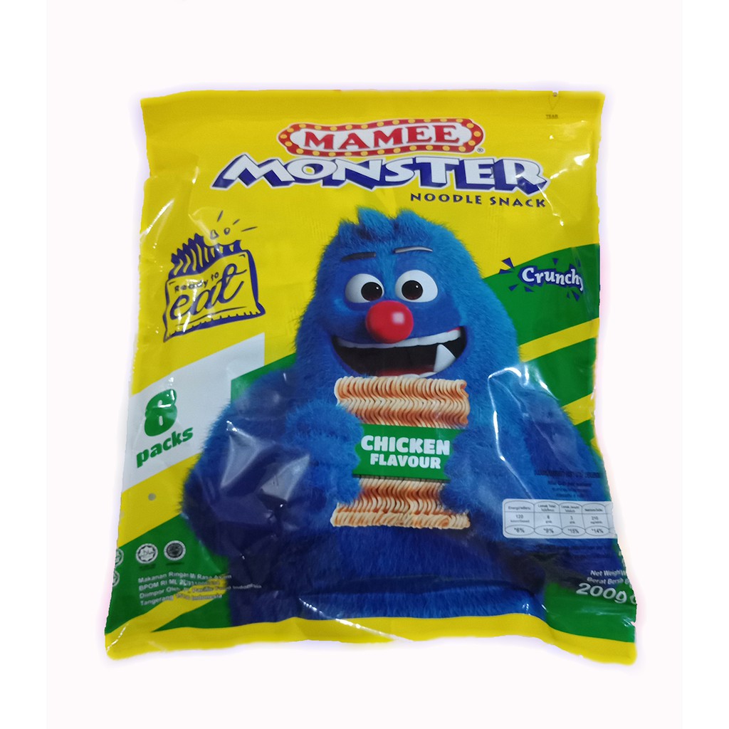 

Snack Mamee Monster / Mie Kremes isi 8 packs