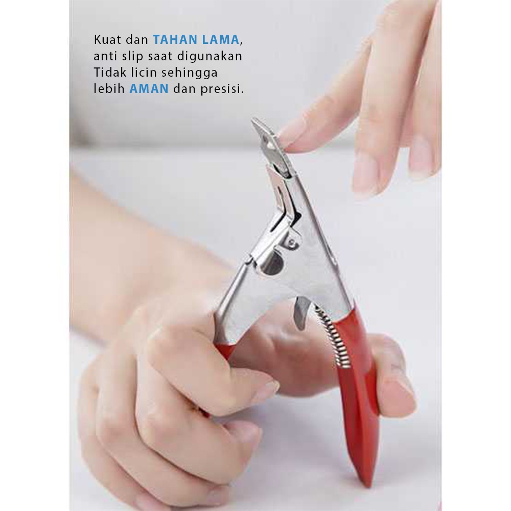 Pemotong Kuku Tangan Miring Anti Cantengan Gunting Kuku Nail Trimmer Manicure