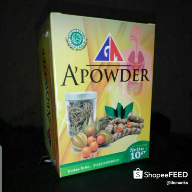 Gm A Powder Herbal Ampuh Atasi Gangguan Pencernaan dan Pernafasan dll