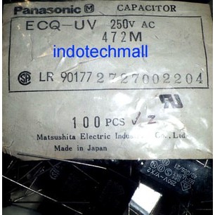 Capacitor MKT 472 4,7n 4n7 250V AC ECQ UV Panasonic Japan kapasitor