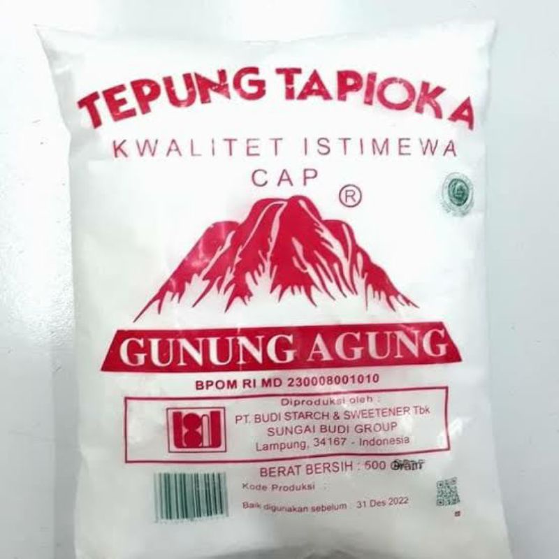 

Tepung Tapioka Cap Gunung Agung 500gr