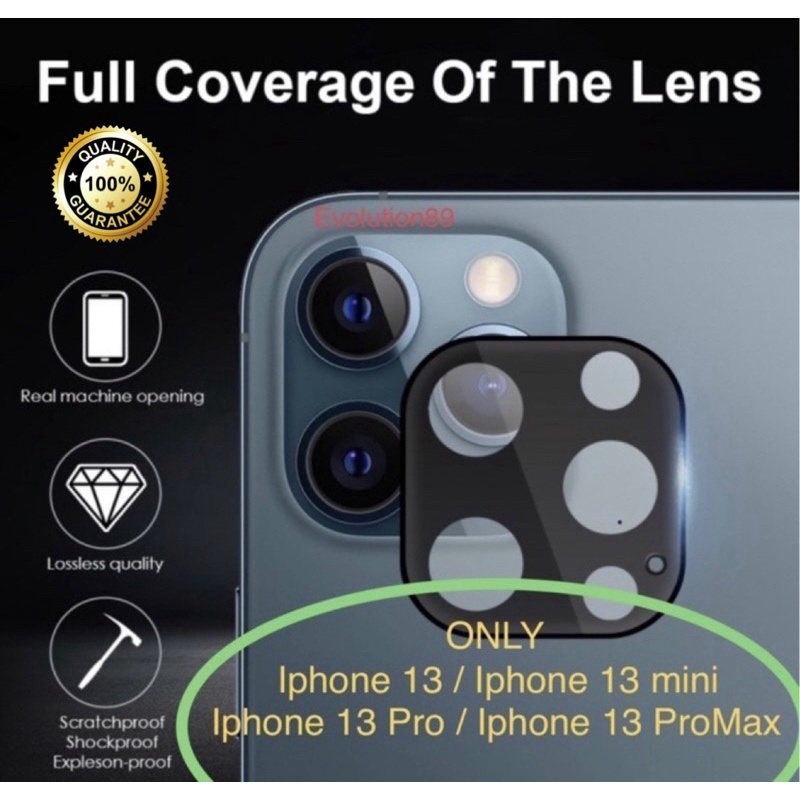 IPHONE 13 PRO MAX | GLASS CAMERA 11D IPHONE 13 / MINI / PRO / PRO MAX PELINDUNG KAMERA