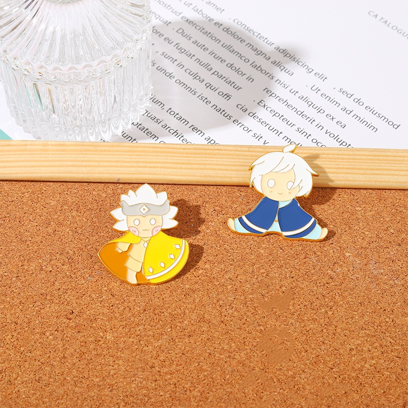 Qihejewelry Bros Pin Enamel Desain Game 4 Model Untuk Aksesoris Pakaian