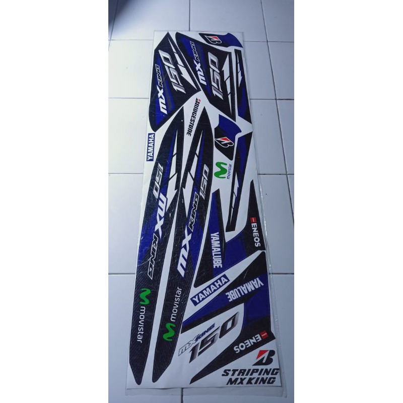 striping variasi Jupiter MX 150 CC Movistar king biru