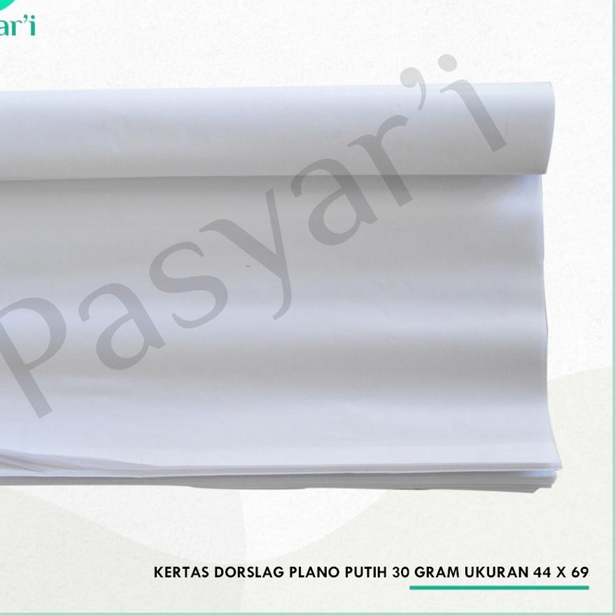 

10.10 FLASH SALE Kertas Dorslag Plano Putih 30 Gram Ukuran 44 x 69 / 25 Lembar